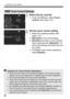 Page 60d Using the Touch Screen
60
1Select [Touch control].
 Under the [5 3] tab, select [ To u c h  
control ], then press < 0>.
2Set the touch control setting.
 Select the preferred setting, then 
press < 0>.
 [Standard ] is the normal setting.
 [Sensitive] provides a more reactive 
touch response than [ Standard]. Try 
using both settings and select the one 
you prefer.
 To disable touch-screen operations, 
select [Disable].
3  Touch Control Settings
Cautions for Touch Screen OperationsSince the LCD...