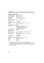 Page 184
Specifications
184
• Battery Charger LC-E5ECompatible battery: Battery Pack LP-E5
Power cord length: Approx. 2 m / 6.6 ft.
Recharging time: Approx. 2 hours
Rated input: 100 - 240 V AC (50/60 Hz)
Rated output: 8.4 V DC / 700 mA
Working temperature 
range: 0°C - 40°C / 32°F - 104°F
Working humidity: 85% or less
Dimensions (W x H x D):67 x 26 x 87.5 mm / 2.6 x 1.0 x 3.4 in.
Weight: Approx. 75 g / 2.6 oz.
• EF-S18-55mm f/3.5-5.6 ISAngle of view: Diagonal extent: 74°20’ - 27°50’ Horizontal extent: 64°30’ -...