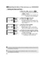 Page 3030
Imprinting the Date or Time (DATE Model only)
Setting the Date and Time
1Move the < > arrow to < >.
•Look at the LCD panel and press the
< > button.
If the date and time has not been set,
“ ” will blink on the LCD panel.
2Select the digit to be set.
•Press the 
button.
•The digit selection will change in the
following sequence: year, month, day,
hour, minute, “ ”.
3Set the correct number.
•Turn the < > dial.
•Repeat steps 2and 3until all the
date and time digits are set correctly.
4Finalize the date...