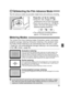 Page 3535
Selecting the Film Advance Mode
In the One-Shot AF and AI Focus AF (except AI Servo AF) modes (→page
55), when you press the shutter button halfway and focus is achieved, the
exposure is locked automatically at the same time.
The camera has three metering modes: Evaluative, partial, and center-
weighted average metering. Evaluative metering is the standard meter-
ing mode. Partial metering is set automatically when AE lock is used
(
→page 44), and centerweighted average metering is set automatically...