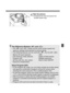 Page 3737
The Difference Between < > and < >•The < > and < > modes set the same shutter speed and
aperture settings automatically for picture-taking.
•The following features can be used with < >, but not with < >:
About Program Shift•In the Program AE mode, you can freely change the shutter speed
and aperture combination (program) set by the camera while
retaining the same exposure. This is called program shift.
•To shift the program, press the shutter button halfway and turn the
< > dial until the desired...