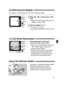 Page 5151
Silencing the Beeper 
Connect the (optional) Remote Switch
RS-60E3’s plug to the camera’s
remote control terminal. Press the
release button to take the picture. The beeper can be silenced in all of the shooting modes.
1Move the < > arrow to the < >
icon.
•Look at the LCD panel and press the
< > button. ( )
2Set the setting to “ ”.
•Turn the < > dial.
•To enable the beeper to sound, set to
“”.
Illuminating the LCD panel.
•Press the  
button.()
•To turn off the illumination, press the
< > button again...