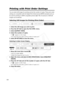 Page 128
128

Printing with Print Order Settings
You can select still images for printing and set the number of copies. Th\
ese print order
settings are compatible with the Digital Print Order Format (DPOF) sta\
ndards and can
be used for printing on DPOF compatible printers ( 119). A maximum of 200 still
images can be selected.
Selecting Still Images for Printing (Print Order)
1. Select the still image you wish to print.
2. Press the SET dial to open the FILE OPER. menu.
3. Select [ PRINT ORDR].
4. Select the...