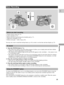 Page 23Recording
E
23
Basic Recording
¥ Attach a power source (p. 13).
¥ Load a cassette (p. 15).
¥ Remove the lens cap and fasten the shoulder pad (p. 17).
¥ Adjust the viewfinder (p. 10).
¥ Choose your grip Ñ side or top (p. 65).
You may also want to install the backup battery (p. 63) in order to set the date and time display (p. 22).
POWER
VCR
OFF
Tv
Av
MA
STANDBY
1
2
START/STOP
Before you start recording
To record
Using the STANDBY button
1. Turn the POWER dial to[p.
¥ This selects the cameraÕs Easy...