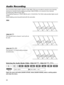 Page 50
50
You can set the audio mode to 16 bit or 12 bit. With 12 bit, you can select to record on two channels,
leaving two channels free for adding sound later (12bit CH        ), o\
r to record on four channels
simultaneously (12bit CH        ,        ).
The sampling frequency in 16 bit is 48 kHz and in 12 bit 32 kHz. The 16 \
bit mode provides higher sound
quality.
Audio dubbing cannot be performed with this camcorder.
16bit
12bit CH 
The channels next to channel 1 and 2 will not
be used.
12bit CH       ,...