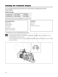 Page 74
74
You can assign frequently used functions to the custom keys (for recording and VCR mode
independently).
Following functions can be assigned to the custom keys:
* Function that can only be operated by the custom keys.
To check the current custom key settings: 
In recording mode: Open the menu and select [DISPLAY SETUP/ ]. Select [GUIDE INFO], set it to
[CUSTOM KEYS] and close the menu.
In VCR mode: Open the menu and select [DISPLAY SETUP/ ]. Select [CUSTOM KEYS], set it to [ON]
and close the menu....