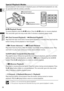 Page 38
38
Masteringthe Basics
E
Special Playback Modes
Special playback modes (except of playback pause and fast/rewind playba\
ck) can only
be operated with the wireless controller.
e /a (Playback Pause) 
To pause playback, press the  e/a button. Press the  e/a button to resume playback.
The camcorder goes into stop mode after 5 minutes in playback pause mode\
.
1 (Fast Forward Playback) /  `(Rewind Playback)
Plays back the tape at 9.5 times normal speed (forward or reverse). Pr\
ess and hold the
button...