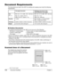 Page 564-2Document Handling Chapter 4
Document Requirements
The documents you load in the ADF for sending and copying must meet the following
requirements:
One-page document Multipage document of the 
same thickness and weight
SizeMin. 5.8 ¥4.1 in. (Min. 148 ¥105 mm) Min. 5.8 ¥4.1 in. (Min. 148 ¥105 mm)
(W ¥L)
Max. 8.5 ¥Approx. 39.4 in. Max. 8.5 ¥14 in.
(Max. 216 mm ¥Approx. 1 m) (Max. 216 ¥356 mm)
Quantity1 sheet Max. 30 letter- or A4-size sheets*
Max. 10 legal-size sheets*
Thickness0.002 to 0.009 in. (0.06 to...