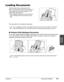 Page 57Chapter 4 Document Handling4-3
Document
Handling
Loading Documents
Insert the top of your document, face  
down, into the ADF until you hear a beep 
q.
Then adjust the document guides to the 
width of the document 
w.
•Tap multipage documents on a flat surface to
even the edges before inserting them in the
ADF.
The document is now ready for scanning.
n
•For a multipage document, the pages are fed one by one from the bottom of the stack.
•Wait until all pages of your document have been scanned before...