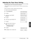 Page 69Chapter 5 Print Media Handling5-11
Print Media
Handling
Adjusting the Toner Saver Setting
By enabling the toner saver setting, you can reduce toner consumption of the cartridge
by approximately 30% to 40%. This will extend the cartridge life.
n
By enabling this setting, print quality will be reduced. For highest print quality, disable this
setting.
Follow this procedure to enable or disable the toner saver setting:
1Open the one-touch speed dialing panel.
2Press Data Registration.
3Press Set.
4Use ∂or...