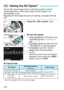 Page 120120
Set the ISO speed (image sensor’s sensitivity to light) to suit the 
ambient light level. In Basic Zone modes, the ISO speed is set 
automatically (p.122).
Regarding the ISO speed during mo vie shooting, see pages 254 and 
257.
1Press the  button. (9 )
2Set the ISO speed.
 While looking at the LCD panel or the 
viewfinder, turn the < 6> or < 5> 
dial.
  ISO speed can be set within ISO 100 
- ISO 12800 in 1/3-stop increments.
  “A” indicates Auto ISO. The ISO 
speed will be set automatically...