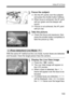 Page 143143
Using AF to Focus
3Focus the subject.
Aim the AF points over the subjects 
and press the shutter button halfway.
 When focus is achieved, the AF point 
will turn green and the beeper will 
sound.
 If focus is not achieved, the AF point 
will turn red.
4Take the picture.
 Check the focus and exposure, then 
press the shutter button completely to 
take the picture (p.136).
With the same AF method as the Live mode, human faces are detected 
and focused. Have the target person face the camera....