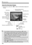 Page 156156
k Shooting Movies
Each time you press the < B> button, the information display will 
change.
About the Information Display
Magnifying frame
AE lock
ISO speed
Shots remaining
Exposure compensation amount Aperture
Shutter speed
Picture Style
Battery checkExposure 
simulation
White balance
Image-recording qualityAF point 
(Quick mode)
AF mode
• d : Live mode
• c : Face detection Live 
mode
• f : Quick mode
Movie-recording size
Movie shooting remaining 
time/Elapsed time
Recording movie
Auto Lighting...