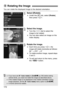 Page 172172
You can rotate the displayed image to the desired orientation.
1Select [Rotate].
Under the [3 ] tab, select [Rotate], 
then press < 0>.
2Select the image.
 Turn the < 5> dial to select the 
image to be rotated.
 You can also select an image on the 
index display.
3Rotate the image.
Each time you press , the 
image will rotate clockwise as follows: 
90°  → 270°  → 0°
 To rotate another image, repeat steps 
2 and 3.
 To exit and return to the menu, press 
the < M > button.
b Rotating the Image
...