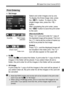 Page 217217
W Digital Print Order Format (DPOF)
 Sel.Image
Select and order images one by one.
To display the three-image view, press 
the  button. To return to the 
single-image view, press the < u> 
button.
After completing the print order, press 
the < M > button to save the print order 
to the card.
[Standard] [Both]
Press  and a print order for 1 copy of 
the displayed image will be placed. Then turn 
the <
5> dial to set the number of copies (up 
to 99) to be printed for that image.
[Index]
Press , and...