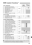 Page 221221
3 Custom Functions N
C.Fn I: ExposureA LV  
shootingk Movie 
shooting
1Exposure level increments
p.222
k2ISO speed setting incrementskk  ()
3ISO expansion k
4Bracketing auto cancelk5Bracketing sequencep.223k6 Safety shiftk7Flash sync. speed in Av modek
C.Fn II: Image1Long exposure noise reductionp.224kk (Stills)2High ISO speed noise reductionkk (Stills)
3 Highlight tone priority p.225 k
C.Fn III: Autofocus/Drive1 AI Servo tracking sensitivityp.2252AI Servo 1st/2nd image priorityp.2263AI Servo AF...