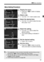 Page 4141
3 Menu Operations
1Display the menu.
Press the < M> button to display 
the menu.
2Select a tab.
 Turn the  dial to select a tab.
3Select the desired item.
Turn the  dial to select the item, 
then press <
0>.
4Select the setting.
 Turn the  dial to select the 
desired setting.
 The current setting is indicated in 
blue.
5Set the desired setting.
Press  to set it.
6Exit the menu.
Press the < M> button to exit the 
menu and return to camera shooting.
Menu Setting Procedure
 The explanation of...