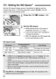 Page 6464
Set the ISO speed (image sensor’s sensitivity to light) to suit the 
ambient light level. In the fully-automatic modes (1/C), the ISO 
speed is set automatically (p.65).
1Press the  button. (9 )
2Set the ISO speed.
While looking at the LCD panel or 
viewfinder, turn the < 6> dial.
 It can be set within ISO 100-6400 in 
1/3-stop increments.
 With “ A” selected, the ISO speed will 
be set automatically (p.65).
ISO Speed Guide
i : Setting the ISO Speed N
ISO SpeedShooting Situation
(No flash)Flash...