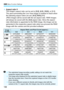 Page 1883 Menu Function Settings
188
 Aspect ratio M
The image’s aspect ratio can be set to [ 3:2], [4:3], [ 16:9], or [ 1:1]. 
The area surrounding the Live Vi ew image is masked in black when 
the following aspect ratios are set: [ 4:3] [16:9] [ 1:1].
JPEG images will be saved with the set aspect ratio. RAW images 
will always be saved with the [ 3:2] aspect ratio. Since the aspect 
ratio information is appended to  the RAW image, the image can be 
generated in the respective aspect  ratio when you process the...