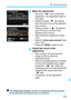 Page 315315
8: AF Microadjustment
5Make the adjustment.
  Press the < U> key to make the 
adjustment. The adjustable range is 
±20 steps.
  Setting it toward “-: ” will shift the 
point of focus in front of the standard 
point of focus.
  Setting it toward “+: ” will shift the 
point of focus to the rear of the 
standard point of focus.
  After making the adjustment, press 
.
  Select [ 1: All by same amount ], then 
press < 0>.
  Press the < M> button to exit.
6Check the result of the 
adjustment.
 Take a...