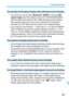 Page 363363
Troubleshooting Guide
 If you shoot a movie when [ Maximum: 25600] is set with [ISO 
speed range] and ISO speed is set  to ISO 16000/20000/25600, 
the ISO speed will switch to ISO 12800 (during movie shooting 
with manual exposure). Even if  you switch back to still photo 
shooting, the ISO speed will not re vert to the original setting.
  If you shoot a movie when 1. L (ISO 50) or 2. H1 (ISO 51200)/H2 
(ISO 102400) is set, the ISO sp eed setting will switch to 1. ISO 
100 or 2. H (ISO 25600)...