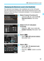 Page 6161
Q Displaying the Electronic Level
The electronic level display in the viewfinder and on the LCD panel 
uses the exposure level indicator. Note that the electronic level is only 
displayed when shooting in horizontal or ientation. It is not displayed in 
vertical orientation.
1Select Custom Functions III.
  Under the [ 8] tab, select [C.Fn III: 
Operation/Others ], then press 
< 0 >.
2Select C.Fn III -5 [Custom 
Controls].
  Press the < U> key to select [ 5: 
Custom Controls], then press .
3Select...