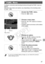 Page 4747
FUNC. Menu
Configure	commonly	used	shooting	functions	through	the	FUNC.	menu	as	follows.
Note	that	menu	items	and	options	vary	depending	on	the	shooting	mode	(=		292	–	295).
1	 Access	the	FUNC.	menu.
zzPress	the		button.
Menu	ItemsOptions
2	 Choose	a	menu	item.
zzPress	the		buttons	to	choose	a	menu	item.
XXAvailable	options	are	shown	at	the	bottom	of	the	screen.
3	 Choose	an	option.
zzPress	the		buttons	or	turn	the		dial	to	choose	an	option.
zzOptions	labeled	with	a	[]	icon	can	be	configured	by...