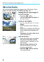 Page 60A Full Auto Techniques (Scene Intelligent Auto)
60
You can shoot while viewing the image on the LCD monitor. This is 
called “Live View shooting”. For details, see page 133.
1Display the Live View image on 
the LCD monitor.
 Press the  button.
XThe Live View image will appear on 
the LCD monitor.
2Focus on the subject.
 Aim the center AF point < > on the 
subject.
 Press the shutter button halfway to 
focus.
XWhen focus is achieved, the AF point 
will turn green and the beeper will 
sound.
XIf necessary,...