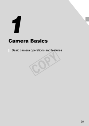 Page 3535
Camera Basics
Basic camera operations and features
1
COPY  