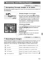 Page 151151
By displaying multiple images in an index, you can quickly find the images you 
are looking for.
Display images in an index.
zMove the zoom lever toward g to display 
images in an index. Moving the lever again 
will increase the number of images shown.
zTo display fewer images, move the zoom 
lever toward  k. Fewer images are shown 
each time you move the lever.
Choose an image.
zTurn the  5 dial to scroll through the images.zPress the op  buttons to choose an 
image.
XAn orange frame is displayed...