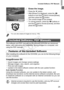 Page 25Included Software, PDF Manuals
25
Erase the image.
zPress the p button.zAfter [Erase?] is displayed, press the qr  
buttons or turn the  5 dial to choose [Erase], 
and then press the  m button.
XThe current image is now erased.zTo cancel erasure, press the 
qr buttons or 
turn the 5  dial to choose [Cancel], and then 
press the m  button.
The software and PDF manuals on the included CD-ROM are introduced 
below, with instructions for installation, saving images to a computer, and 
using the PDF manuals....