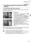 Page 97Specific Scenes
97
The camera shoots automatically after detecting a smile, even without you 
pressing the shutter button.
Choose .
zFollow steps 1 – 2 on p. 93 and choose  , 
and then press the l button.
zPress the qr  buttons or turn the 5  dial to 
choose  , and then press the  l button.
XThe camera now enters shooting standby 
mode, and [Smile Detection on] is displayed.
Aim the camera at a person.
zEach time the camera detects a smile, it will 
shoot after the lamp lights up.
zTo pause smile...