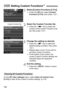 Page 152152
1Select [Custom Functions (C.Fn)]. 
 Under the [7] tab, select [Custom 
Functions (C.Fn)], then press .
2Select the Custom Function No.
 Press the  key to select the 
number of the Custom Function to be 
set, then press .
3Change the setting as desired.
 Press the  key to select the 
desired setting (number), then press 
.
 Repeat steps 2 and 3 if you want to 
set other Custom Functions.
 At the bottom of the screen, the 
current Custom Function settings are 
indicated below the respective 
numbers....