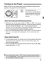 Page 2727
When you turn on the power switch and the date/time setting screen appears, see page 29 to set the date/time.
 : The camera turns on.
 : The camera is turned off and 
does not operate. Set to this 
position when not using the 
camera.
 Whenever you set the power switch to  or , the sensor 
cleaning will be executed automatically. During the sensor cleaning, 
the LCD monitor will display . Even during the sensor 
cleaning, you can still shoot by pressing the shutter button halfway 
(p.37) to stop the...