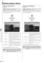 Page 8888
SETTING UP FUNCTIONS FROM MENUS
Setting Display Status
Selecting a Screen Mode (1)
[Aspect]
You can adjust the aspect ratio of the image pro-
jected on the screen.
T
T
Press the [MENU] button when you finish.
Selecting a Screen Mode (2)
[Aspect]
You can adjust the aspect ratio of the image pro-
jected on the screen.
T
T
Press the [MENU] button when you finish.
Display settings
Aspect
Projects a computer screen with
aspect ratio of 4:3 fully on the
screen with aspect ratio of 4:3.
Projects a computer...