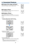 Page 4637
BLANK
VOLFREEZED.ZOOM
MENU
RD-439E
POWER
INPUT
IMAGE
ASPECT
INFO.
AUTO PC
BACK
BLANKMENU
POWER
INPUT
IMAGE
ASPECT
INFO.
AUTO PC
BACK
4. Convenient Features
  Turning off the Image and Sound
Press  the  BLANK  button  to  turn  off  the  image  and  sound  for  a  short 
period of time. Press again to restore the image and sound.
 Freezing a Picture
Press	
the	FREEZE	 button	to	freeze	 a	projected	 moving	picture	such	
as DVD. Press again to resume motion.
  Enlarging a Picture
You can enlarge the...