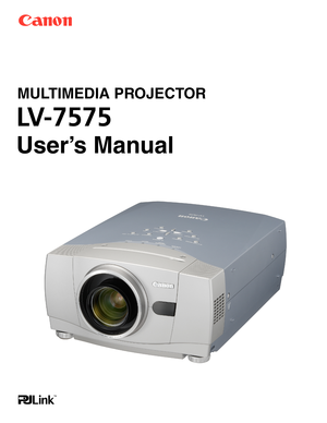 Page 1LV-7575
User’s Manual
MULTIMEDIA PROJECTOR 