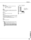 Page 3939
Video Input
Video Input
Resets all adjustment to their previous figure.
Reset
Store
Closes the Image Adjust Menu.
Quit
Interlaced video signal can be displayed in a progressive picture.
Off  . . . .Not activated.
L1  . . . . .Select “L1” for an active picture.
L2  . . . . .Select “L2” for a still picture.Progressive
This function is effective on 3:2 pulldown video source.  With this
function On, the projector reproduces pictures faithful to the
original film quality.
Film
✔Note:
• Progressive cannot...