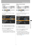 Page 9595Setting the Image Quality
Setting Up Functions from Menus
Adjusting the Sharpness
[Sharpness]
You can adjust the sharpness of images.
SX80 MarkII
When you have completed the adjust-
ment, press the MENU button.
 The adjustment you have made is 
stored as an adjusted value of input sig-
nals being projected in an image mode.
Making a Gamma Correction
[Gamma]
You can correct the obscure portion of an 
image due to too dark or bright.
SX80 MarkII
When you have completed the adjust-
ment, press the MENU...