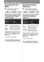 Page 148
Installation-Related Menu Settings
148
Specifying the Fan 
Mode
> [Install settings] > [Professional settings] > 
[Fan mode]
Enable suitable cooling by switching 
the fan mode to the setting for low- 
or high-altitude (above
 2,300 m 

(
7,545.8)) operation.

When the setting is completed, press 
the  OK button to accept your setting 
and then press the  MENU button or 
EXIT  button.
• [Normal] is the factory default.
Specifying Vertical 
Projection
> [Install settings] > [Professional 
settings] >...