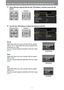 Page 58
Step 4 Select an Aspect Ratio (Screen Aspect) Matching the Screen
58
3Select [Screen aspect] with the [ ] / [ ] buttons, and then press the OK 
button.
4Use the [ ] / [ ] buttons to select the desired contents.
16:10
Select this when you use a screen with an aspect 
ratio of 16:10. Also select this screen aspect when 
projecting on a wall.
You can correct keystone distortion with this mode. 
(P65 )
16:9
Select this when you use a screen with an aspect 
ratio of 16:9.
You can correct keystone distortion...