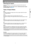 Page 63
63
Step 4 Select an Aspect Ratio (Screen Aspect) Matching the Screen
Operation
Projecting an Image
Selecting the Aspect
Select [Aspect] based on the input signal type, aspect ratio of the screen and 
resolution.
For more details about aspect ratios, refer to “Relationship between Aspect 
and Screen Aspect” on  page 283.
Types of Aspect Ratios
Auto
An image is projected at the aspect ratio of the input signal. Select this mode for 
normal image projection.
16:10
The image is projected using an i nput...