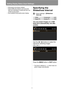 Page 92
92
Setting Display Status (Input Settings)
• [Film/auto] is the factory default.
• Select [Off] when flickers and horizontal 
lines are noticeable in media that has a lot 
of fast-moving action.
• Not available during split-screen display.Specifying the 
Slideshow Interval
> [Input settings] > [Slideshow 
Interval]
You can project images on a USB 
flash drive automatically, one after 
another.
Use the [ ] / [ ] buttons to select the 
interval for switching images 
(min.:sec.).
Press the  MENU button or...