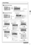 Page 59
3-3
Copying
      Adjusting the  Density 
 Copy mode screen 
Copy: Press Start
100% LTRDensity: 0
Original Type: Text...
2-Sided: Off
1
+-
1
 
 Copy  Settings                          
      Selecting Copy Papers 
Copy mode screen   Setting screen* 
 
Copy: Press Start
100% LTR
Density: 0
Original Type: Text...
2-Sided: Off
1
+-
1
 
Select Paper
LGL:Plain 2
LTR:Plain 2
LTR:Plain 2
1
2
 
 Select the paper cassette with [] or [] →
 [OK]
Adjusting the color
Setting screen*
Density-+
Background: Default...