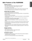 Page 17Chapter 1 Introduction1-3
Introduction
Main Features of the FAXPHONE
Printer Features
• 600 ¥600 dpi laser printing for high resolution text and graphics
• Print speed of approximately 6 letter-size pages* per minute
• Easy installation of the cartridge
• Convenient multi-purpose tray for loading a variety of paper and other print media
• Toner saving feature for less toner consumption and a longer cartridge life
Plain Paper Fax Features
• Automatic switching between fax and voice calls
• Fast...