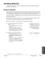 Page 97Chapter 7 Sending Faxes7-5
Sending Faxes
Sending Methods
This section explains the two main sending methods:Memory sendingand Manual
sending via the handset
.
Memory Sending
Memory sending is a quick and easy way to send a document. As the machine scans
the first page of a multipage document into its memory, it begins calling the other party
and transmitting the information even as the remaining pages are being scanned.
Since your machine is multitasking, you can even scan a document into memory while...