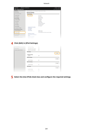 Page 3494Click[Edit@in[IPv6Settings@.5Selectthe[UseIPv6@checkboxandcon4guretherequiredsettings.Network
341 