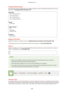 Page 508ChangeDefaultSettings
Specify settings used for sending faxes. The selected settings are used as the default settings when scanningdocuments. 
ChangingDefaultSettings(P.139)
Resolution
200 x 100 dpi (Normal)
200 x 200 dpi (Fine)
200 x 200 dpi (Photo)
200 x 400 dpi  (6uper4ne)
 
Density Nine Levels
 
2-SidedOriginal  *1
Off
Book Type
Calendar Type
 
Sharpness Seven Levels
RegisterUnitName
Register the name of a company or person. RegisteringtheFaxNumberandUnitName(P.108)
The registered...