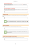 Page 542RestrictResendingfromLog
Select whether to prevent a destination from being selected from the sent job logs. DisablingUseof
PreviouslyUsedDestinations(P.419)
Off
On
One-Touch/CodedDialTX Con4rmatLon
Select whether to display the details of an entered coded dial number when it is selected as a destination. 
DisplayingDestinationsinAddressBook(P.420)
Off
On
Display Job Log
Select whether to display the faxing logs on the display of the machine and in the Communication Management
Report....