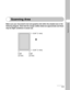 Page 422-2
Document Handling
Scanning Area
Make sure your document’s text and graphics fall within the shaded area in the 
following diagram. Note that the margin widths listed are approximate and there 
may be slight variations in actual use.
0.08
(2 mm)0.08
(2 mm)0.04 (1 mm)
0.04 (1 mm) 